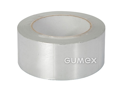 Samolepicí hliníková páska, šíře 50mm, délka 10m, hliníková fólie s akrylátovou lepivou vrstvou, -30°C/+120°C